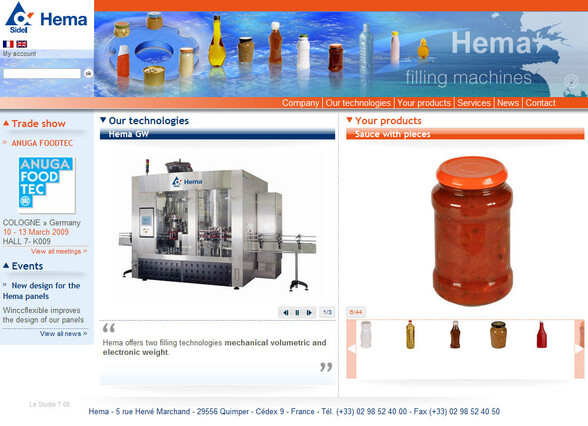 Hema filling machines