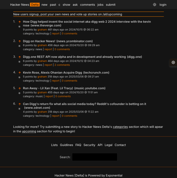 Hacker News [Delta]